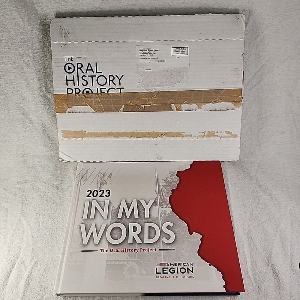 Book 2023 IN MY WORDS The Oral History Project Dept Of Illinois Hardcover NEW